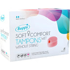 beppy tampons soft confort humide 8 unites