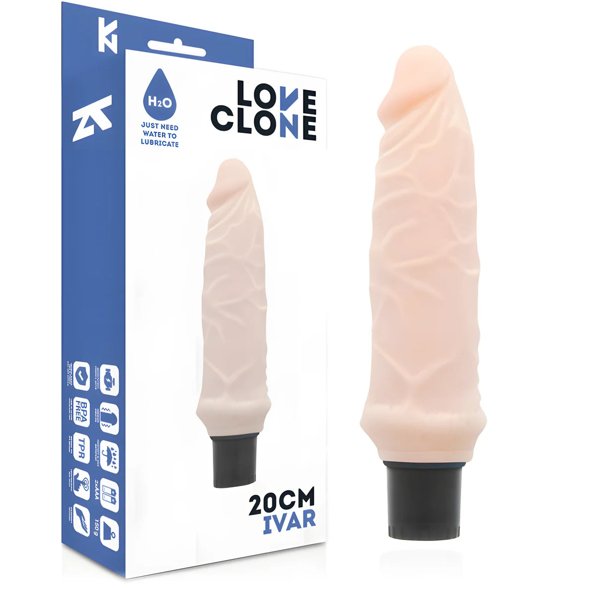 loveclone vibrateur autolubrifiant ivar 20 cm o 3 7 cm