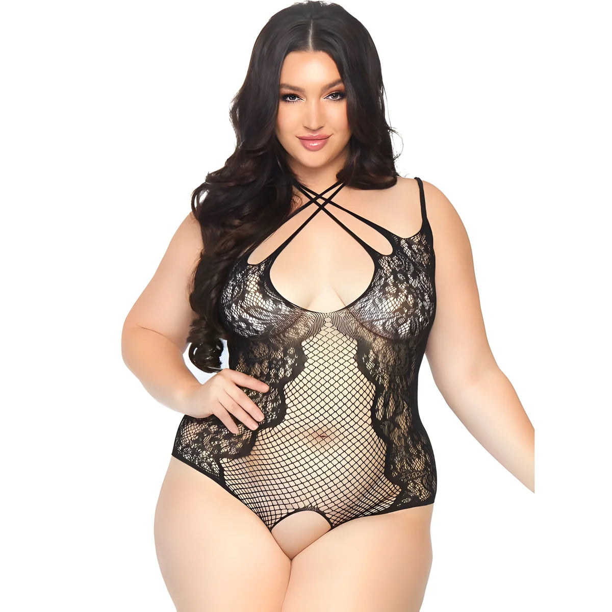 leg avenue teddy sans crothless 1x 2x