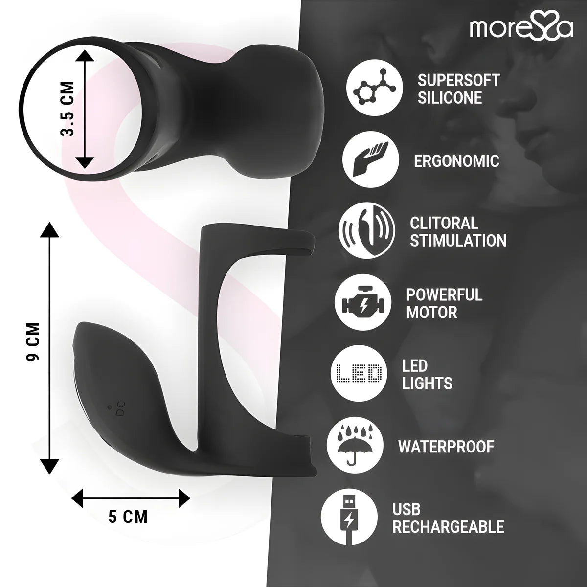 moressa anneau vibrateur brandon avec couvercle