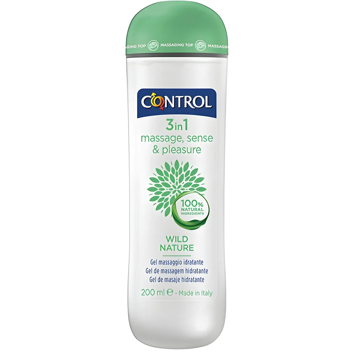 control gel de massage nature sauvage 3 en 1 200 ml