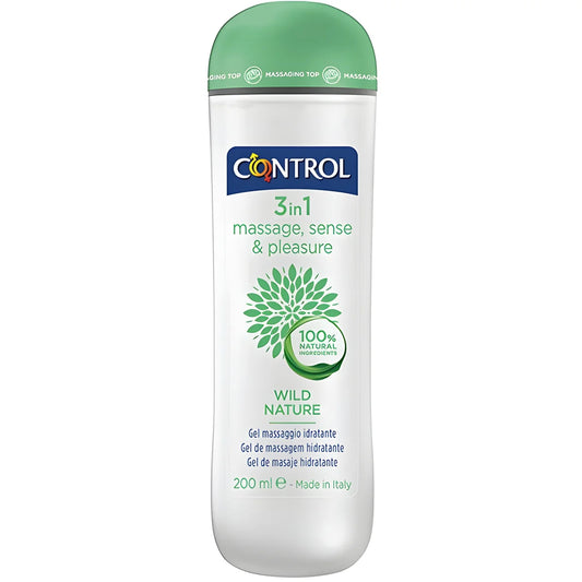 control gel de massage nature sauvage 3 en 1 200 ml