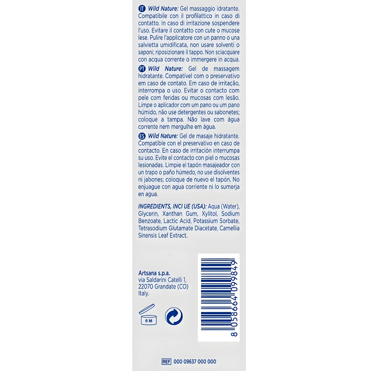 control gel de massage nature sauvage 3 en 1 200 ml