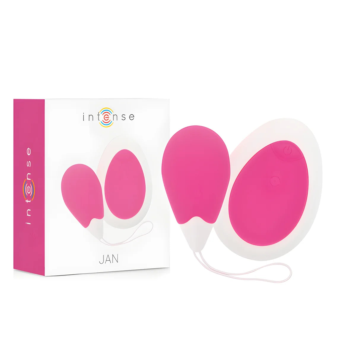 intense vibrateur jan egg telecommande rose