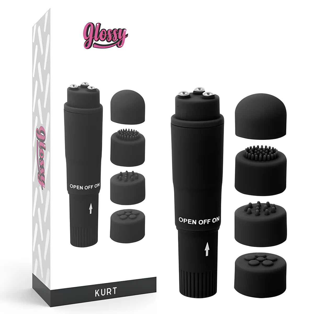 glossy masseur de poche kurt noir
