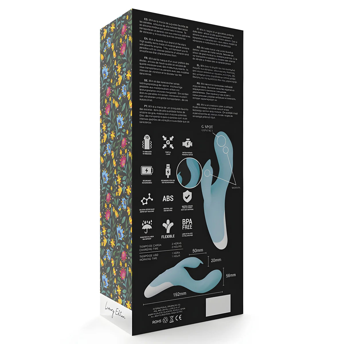 mia dresde vibrator bleu turquoise