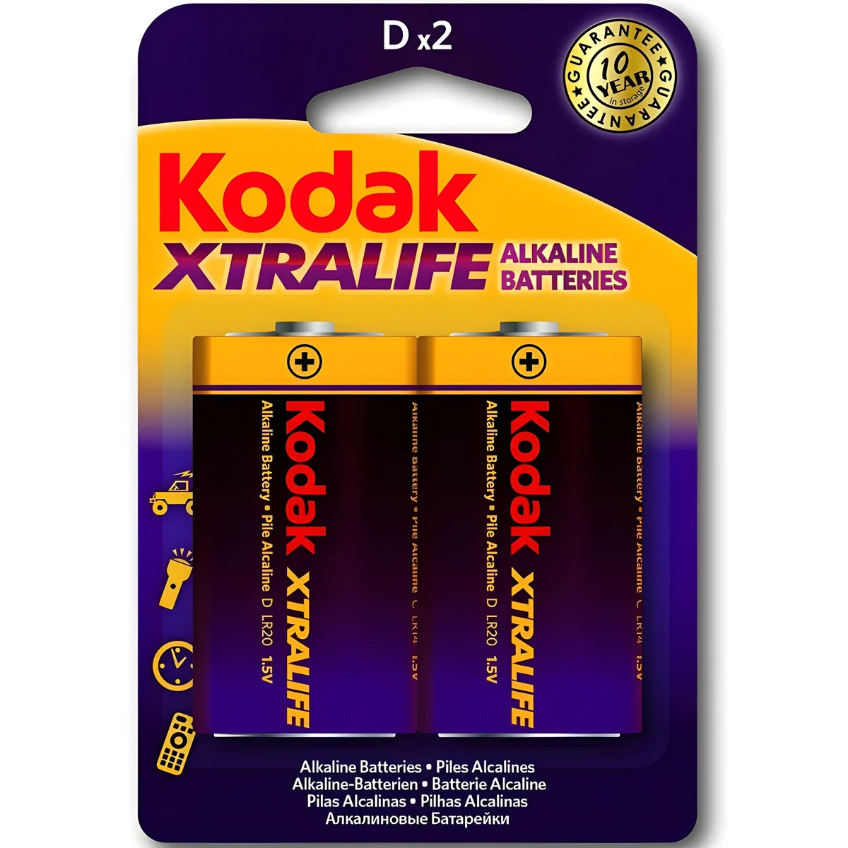 kodak piles alcalines xtralife lr20 d lr20 1 5v