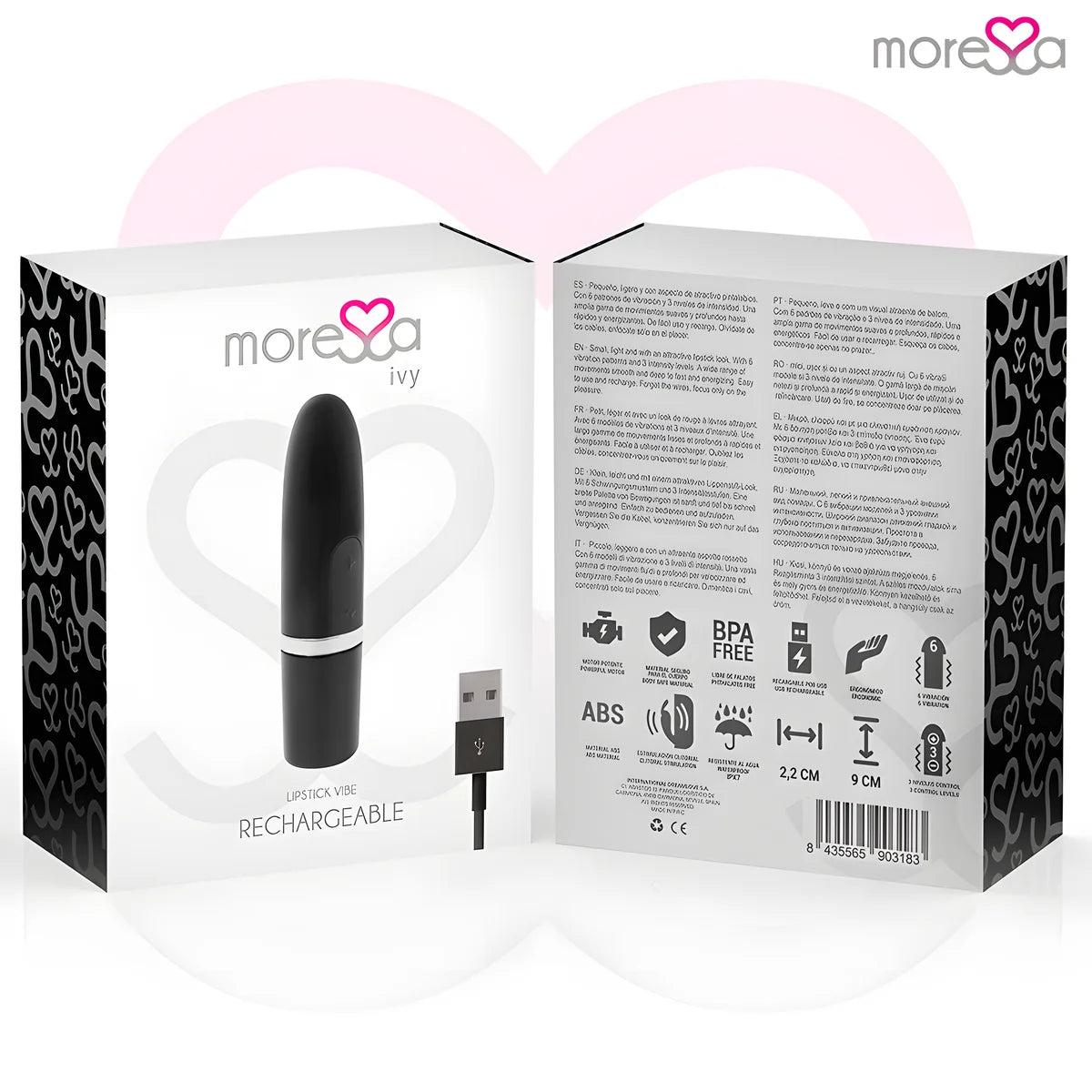 moressa ivy vibrateur stimulateur voyage noir