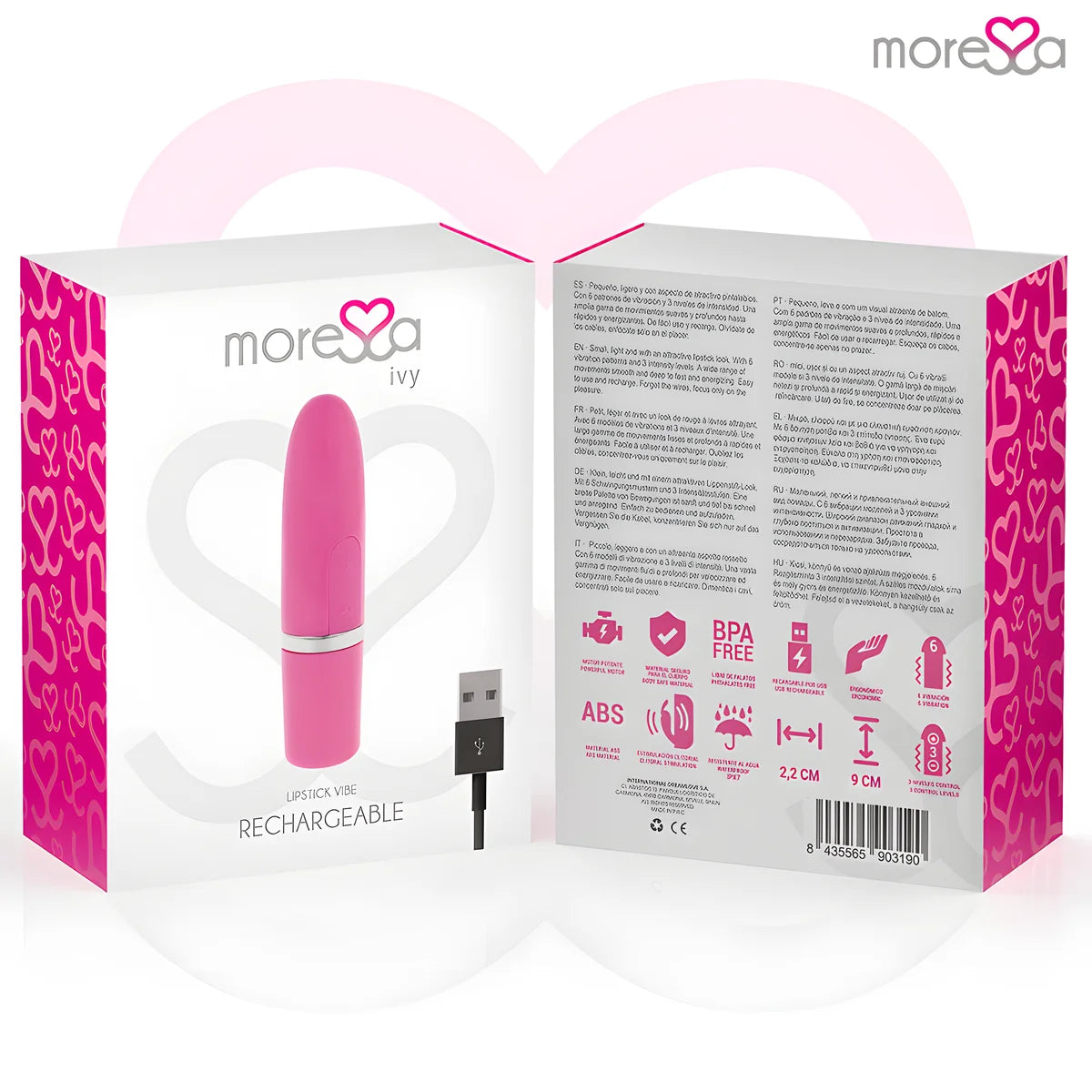 moressa ivy vibrateur stimulateur voyage rose