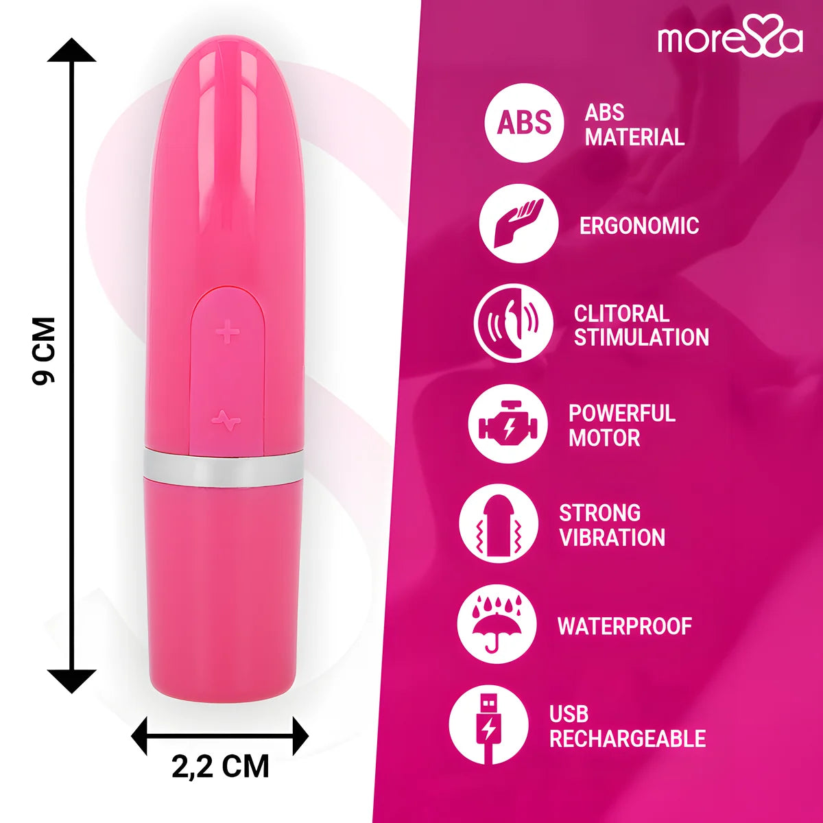 moressa ivy vibrateur stimulateur voyage rose