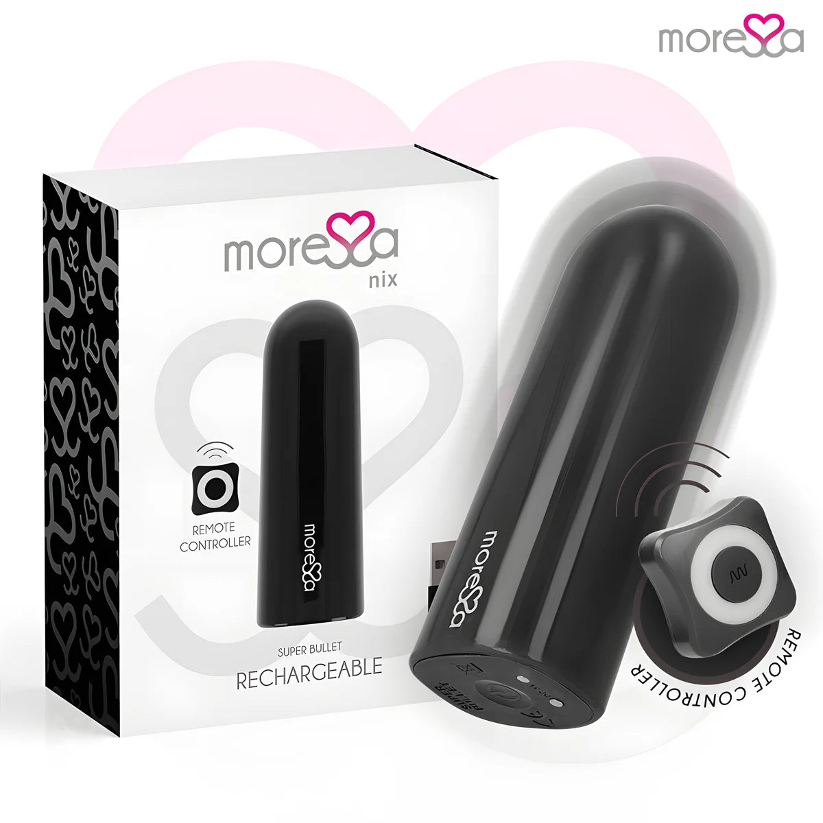 moressa nix vibrateur telecommande noir