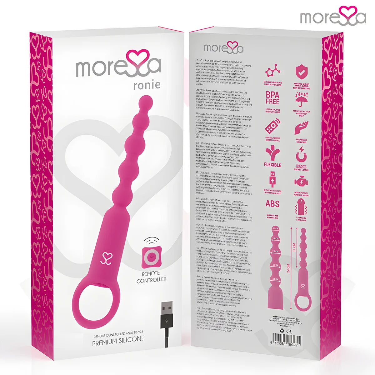 moressa ronie telecommande plaisir anal rose