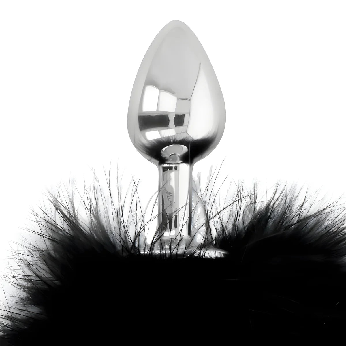 darkness bouchon extra anal avec queue noir 7 cm