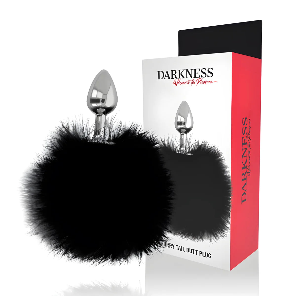 darkness bouchon extra anal avec queue noir 7 cm