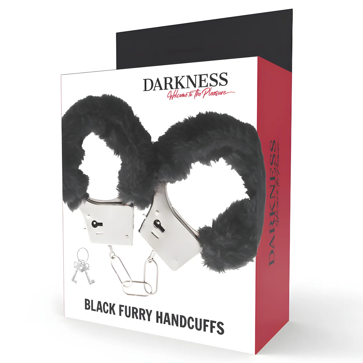 darkness menottes en metal doublees noires