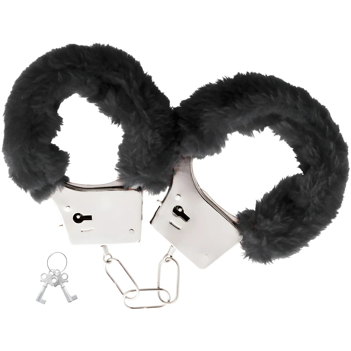 darkness menottes en metal doublees noires