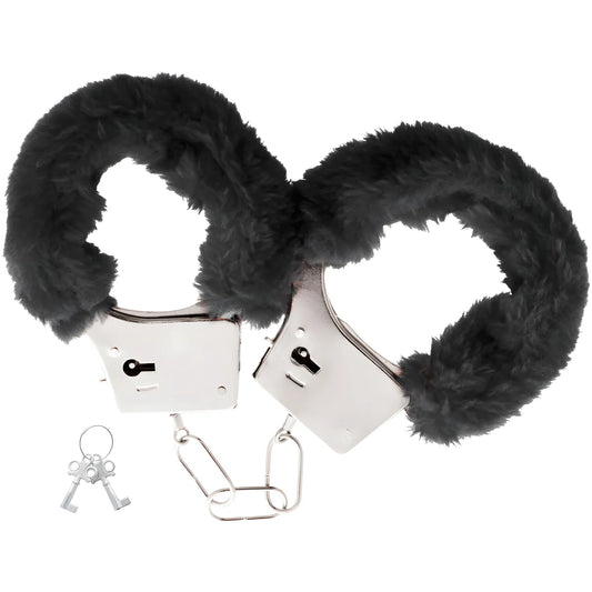 darkness menottes en metal doublees noires