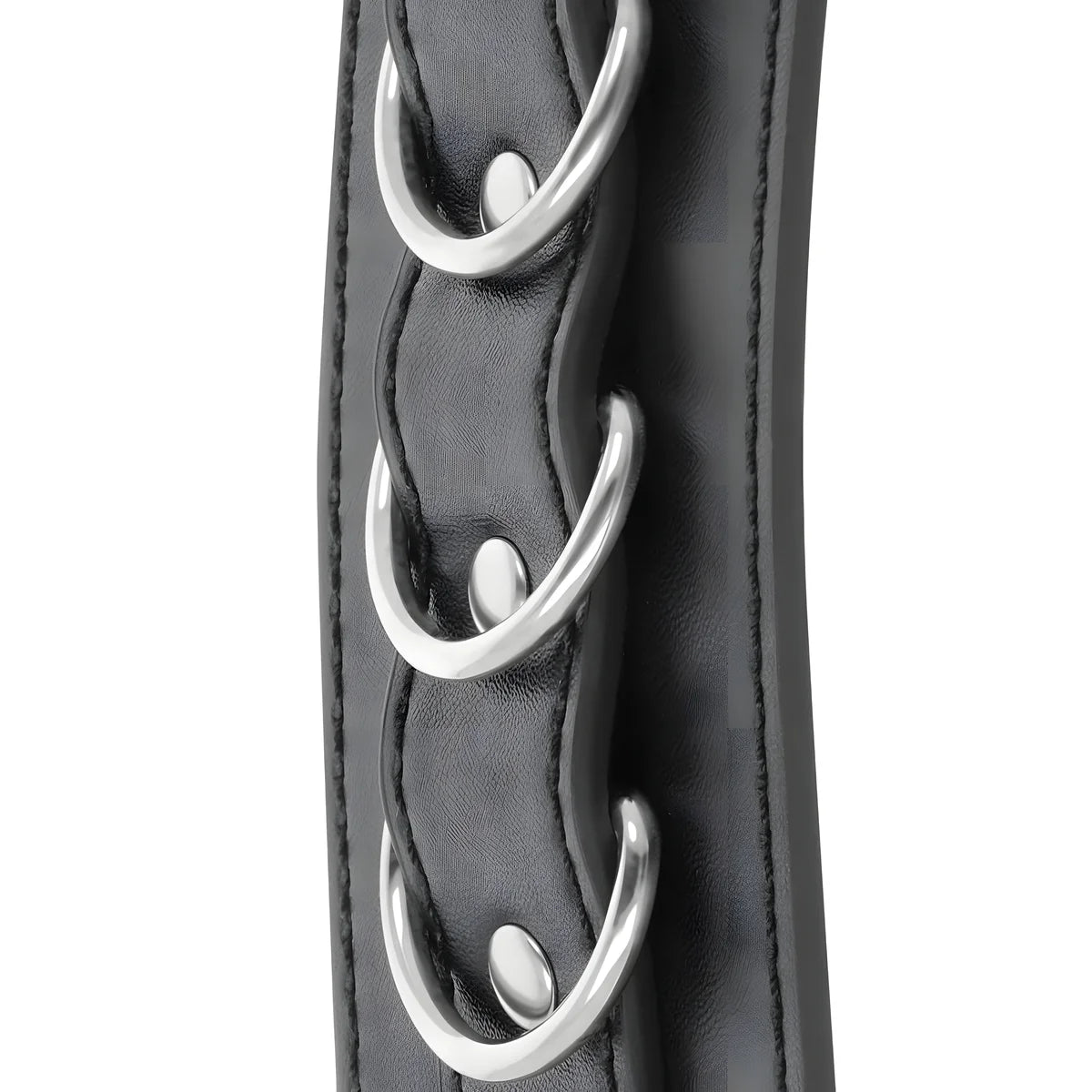 darkness menottes de cheville ajustables en cuir noir