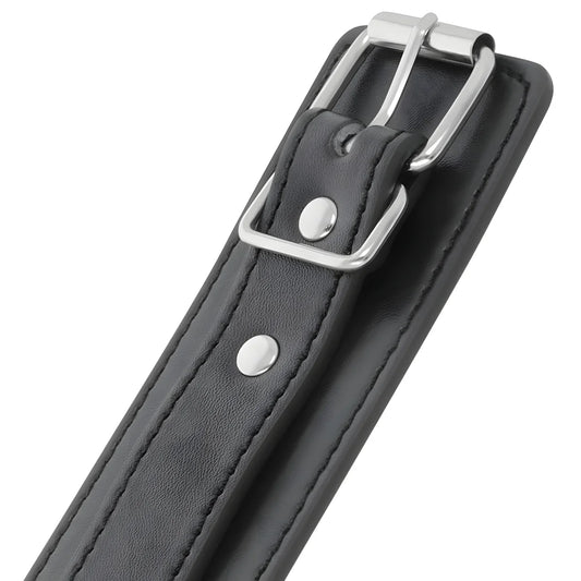 darkness menottes reglables noires avec double ruban de renfort