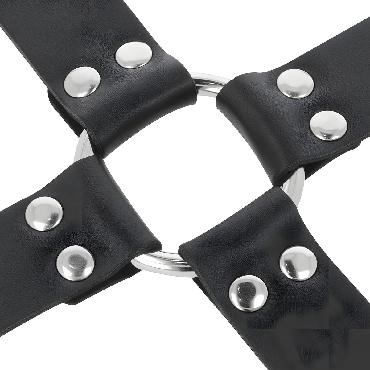 darkness menottes en cuir pour pieds et mains noir