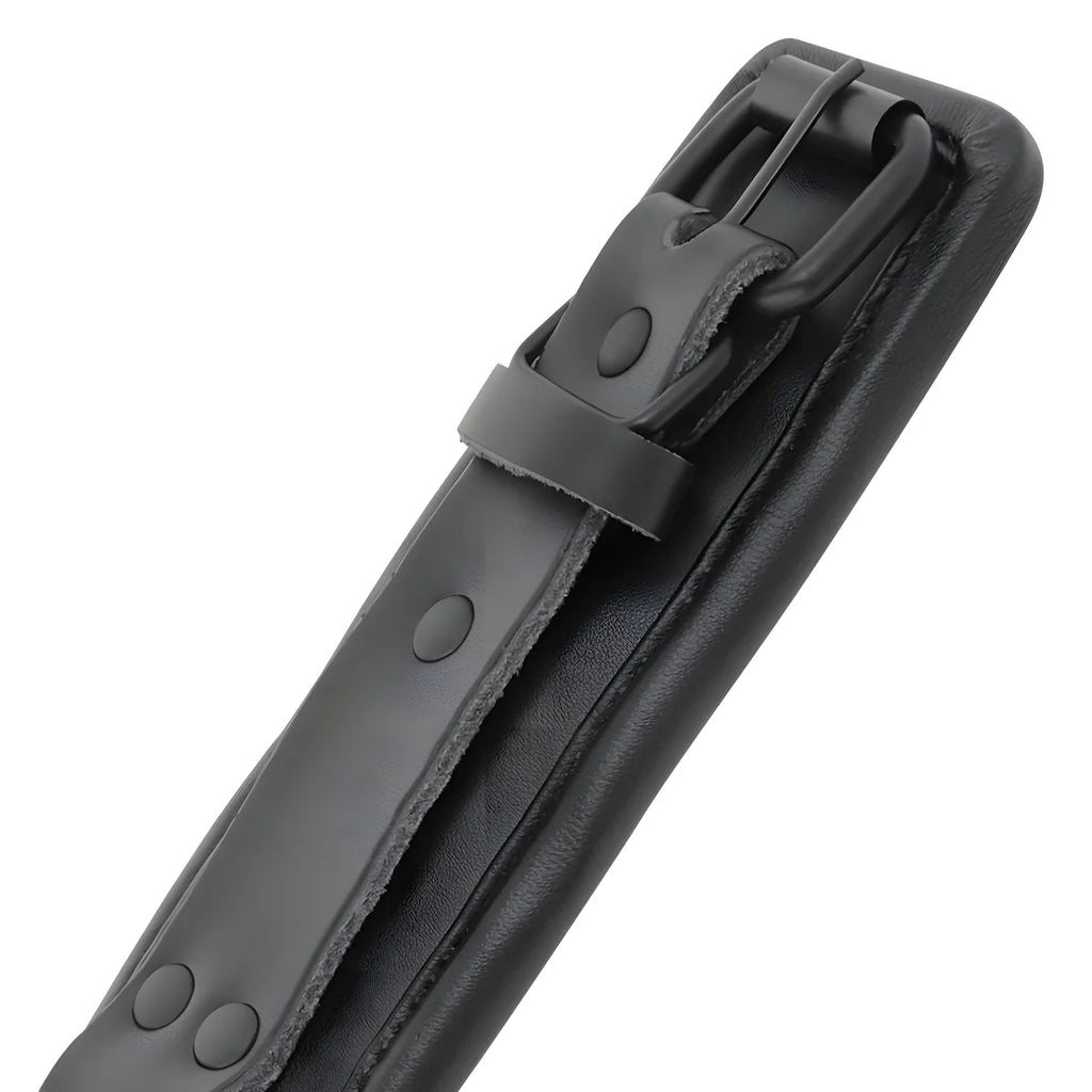 darkness menottes et collier en cuir noir