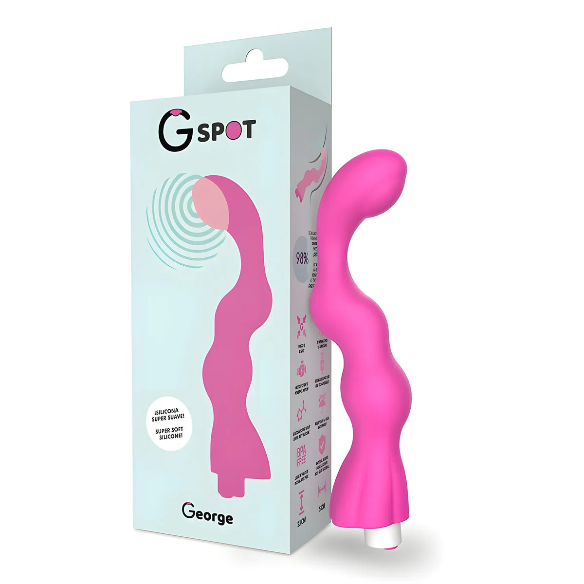 g spot george g spot vibrateur gomme rose