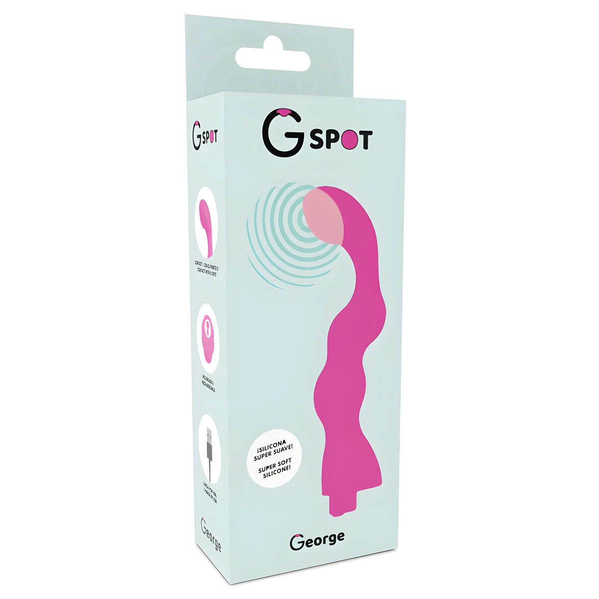 g spot george g spot vibrateur gomme rose