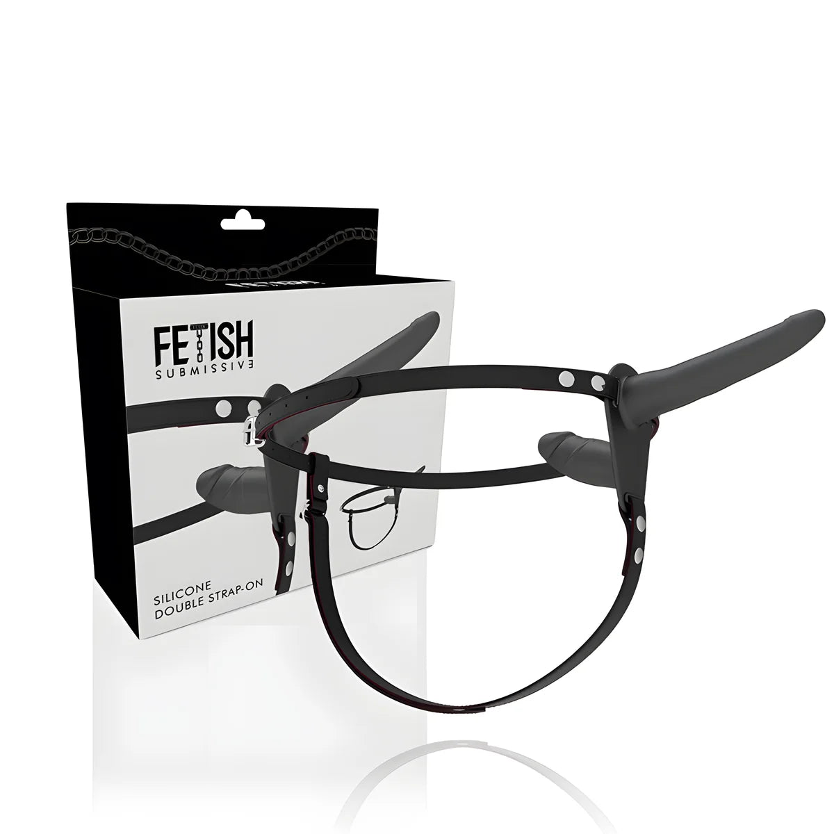 harnais soumis fetiche double penetration noire