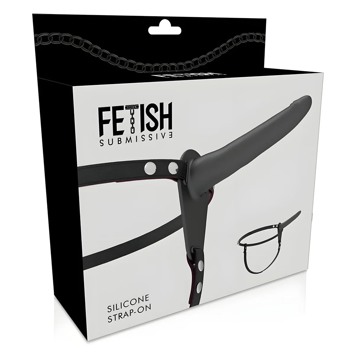 harnais soumis fetish silicone noir 15 cm