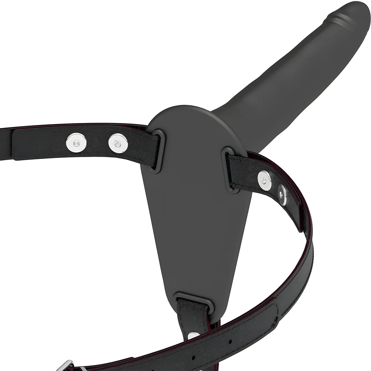 harnais soumis fetish silicone noir 15 cm