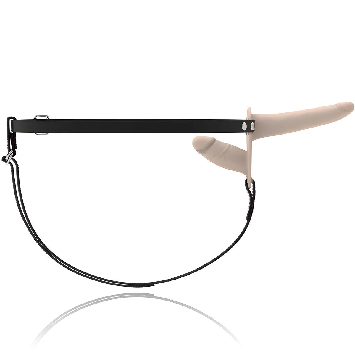 fetish submissive harness vibrateur chair a double penetration