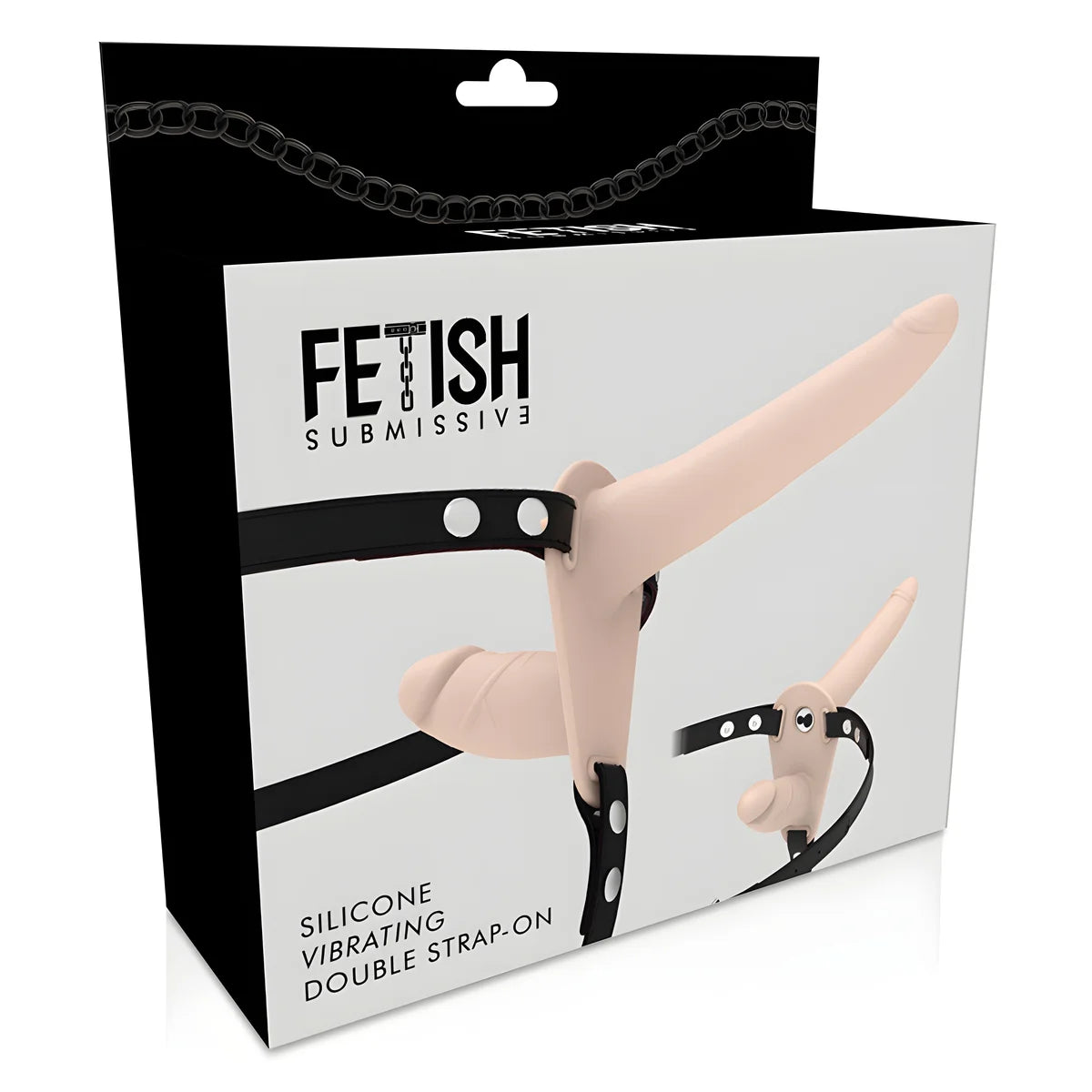 fetish submissive harness vibrateur chair a double penetration