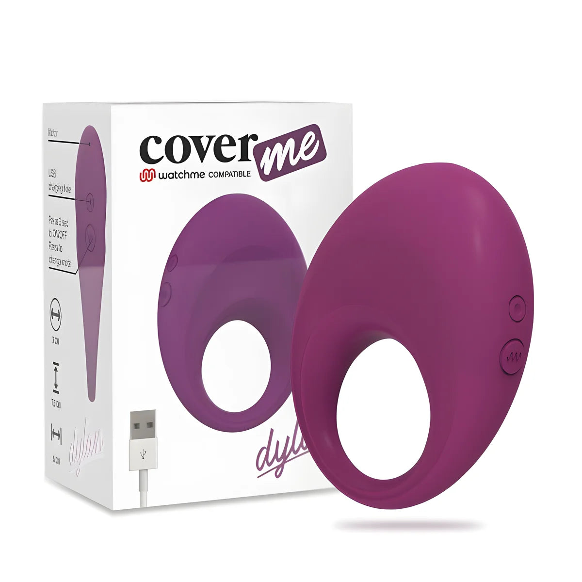 coverme bague rechargeable dylan compatible avec la technologie sans fil watchme