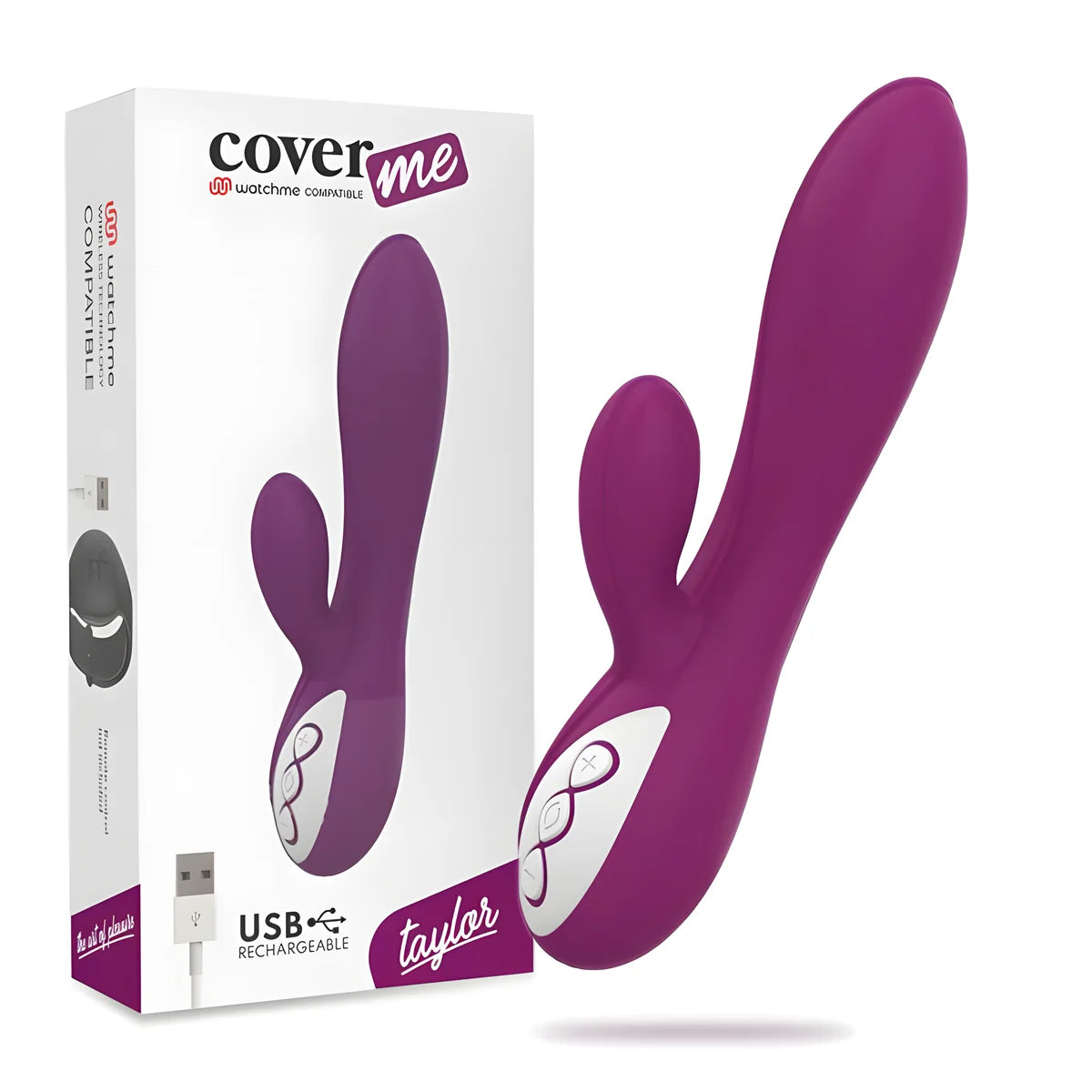coverme vibrateur taylor compatible avec la technologie sans fil watchme