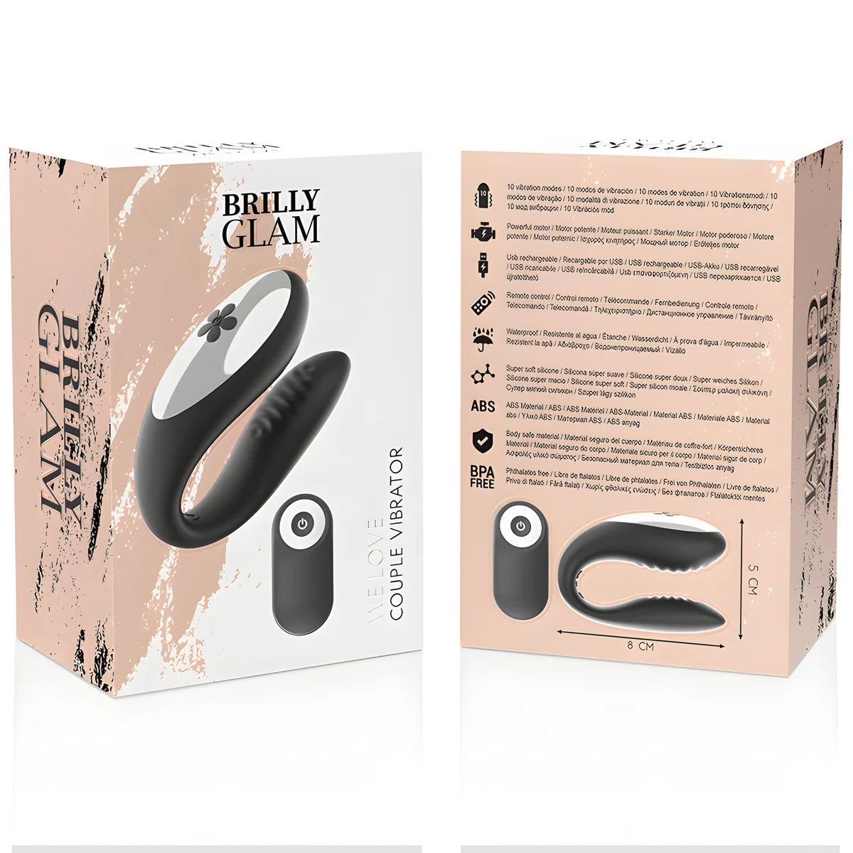 brilly glam nous aimons les partenaires telecommande noire