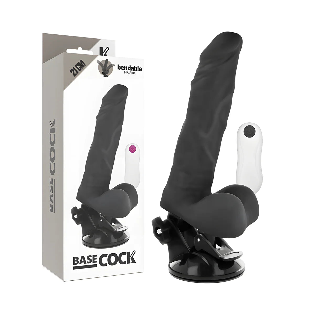 basecock vibrateur articulable telecommande naturel 21 cm o 5 cm