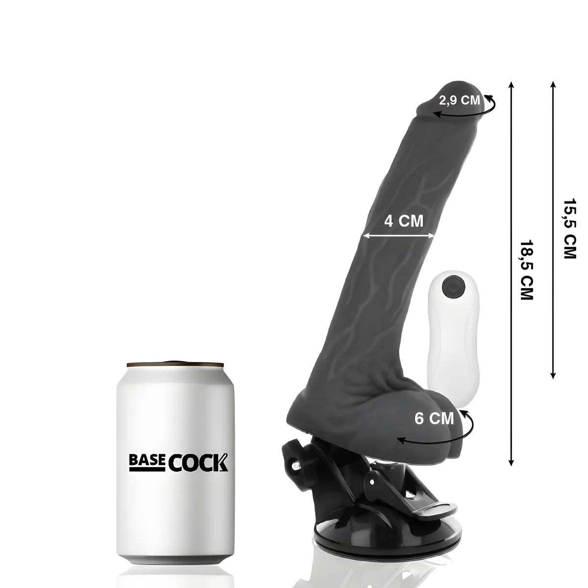 basecock vibrateur articulable telecommande naturel 18 5 cm o 4 cm