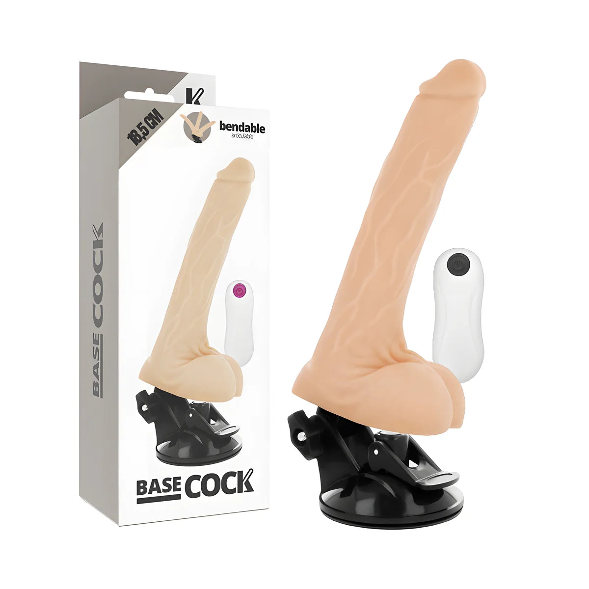 basecock vibrateur articulable telecommande naturel 18 5 cm o 4 cm