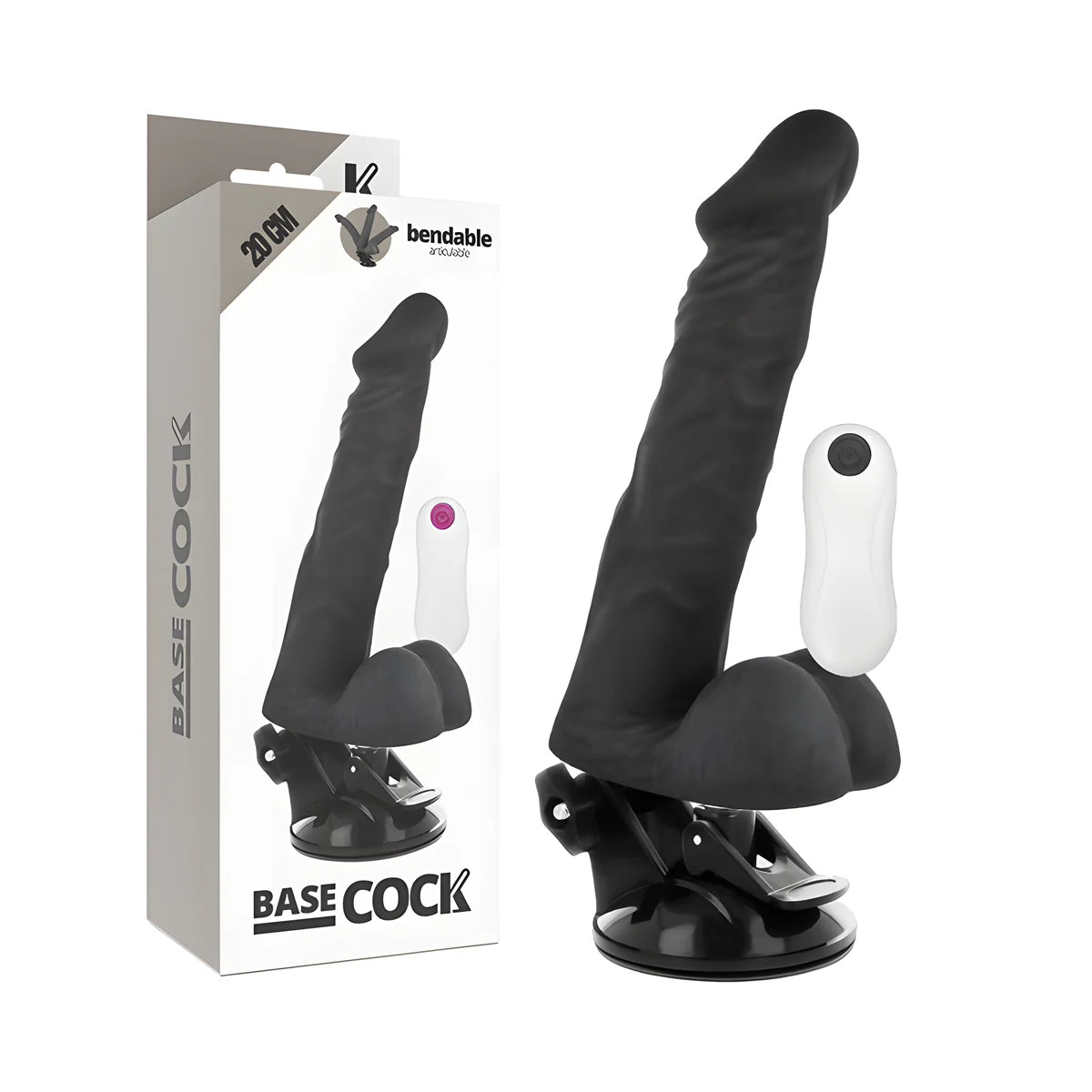 basecock vibrateur articulable telecommande naturel 20 cm o 4 5 cm
