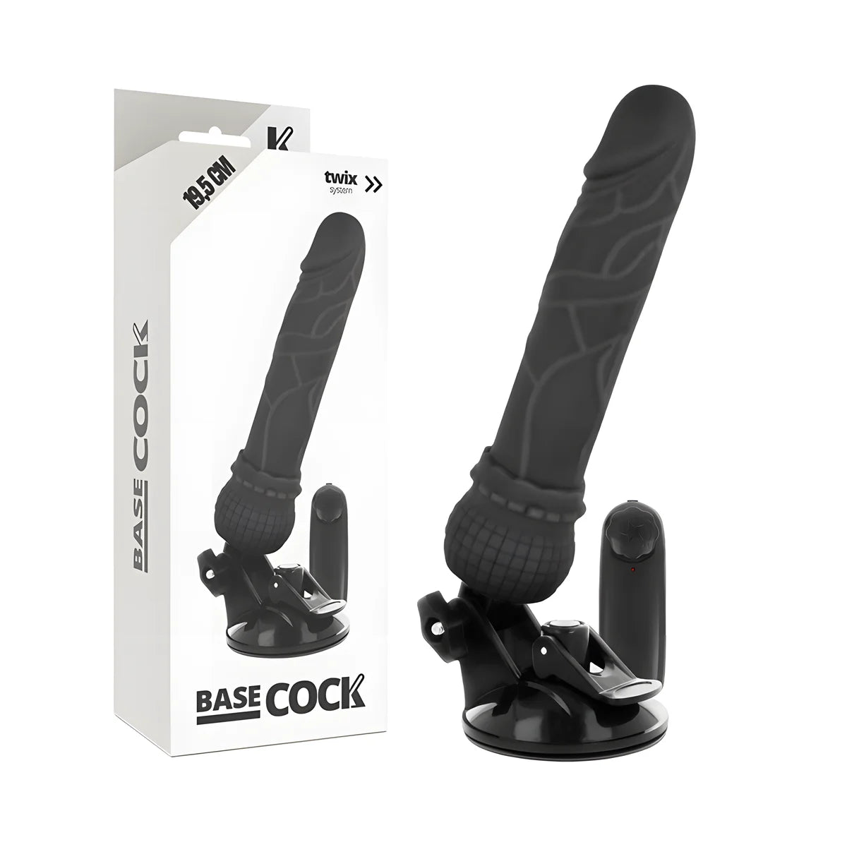 basecock vibrateur realiste telecommande naturel 19 5 cm o 4 cm