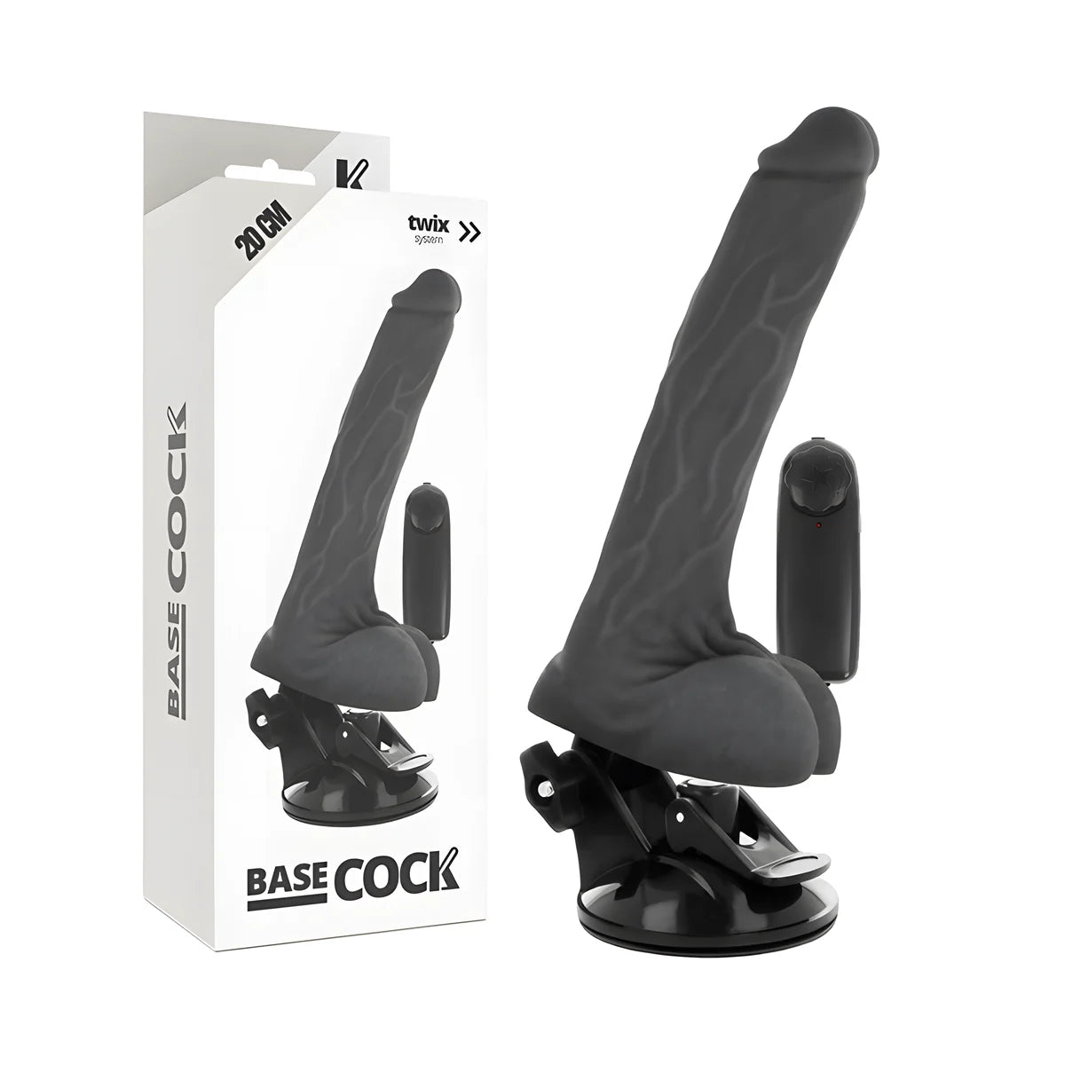 basecock vibrateur naturel realiste telecommande avec testicules 20 cm o 4 cm