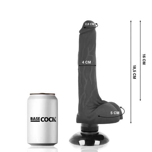 basecock vibrateur realiste 2 1 naturel 18 5 cm o 4 cm