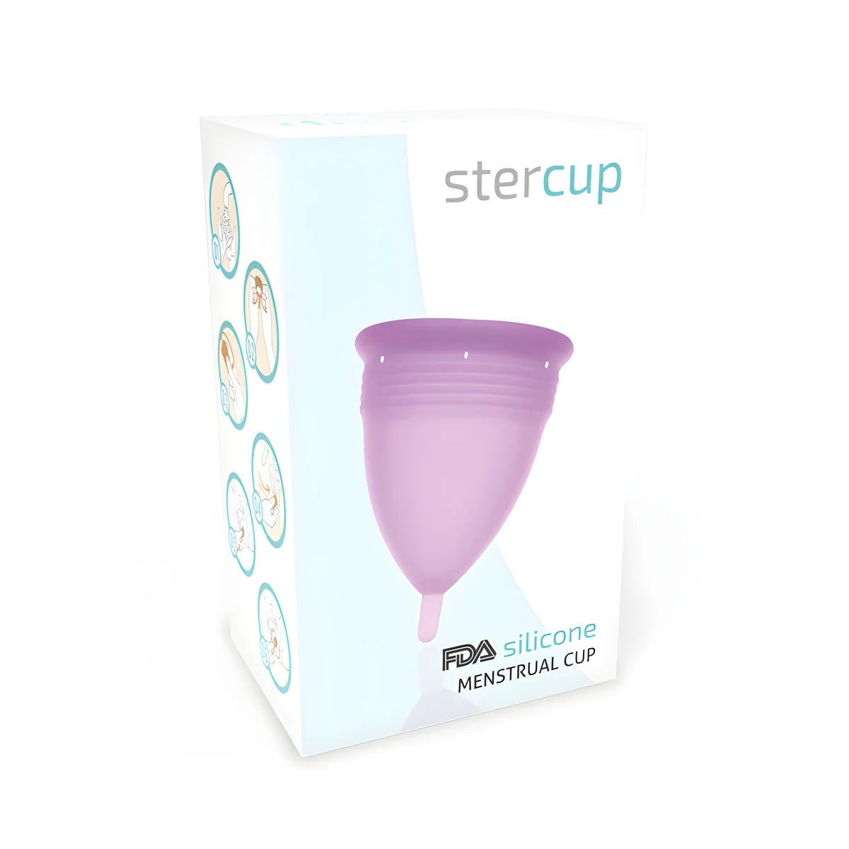 stercup coupe menstruelle en silicone fda lilas taille l