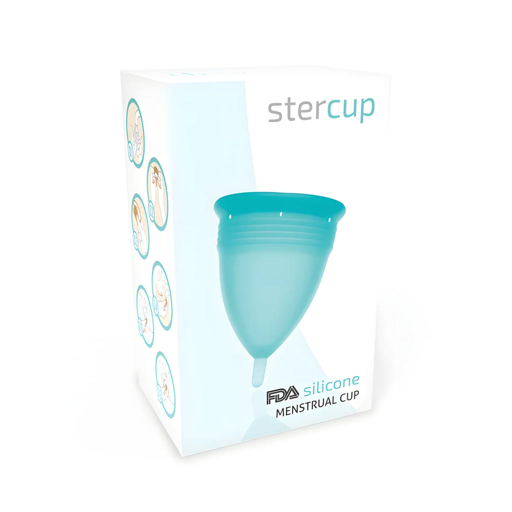 stercup coupe menstruelle en silicone fda aigue marine taille s