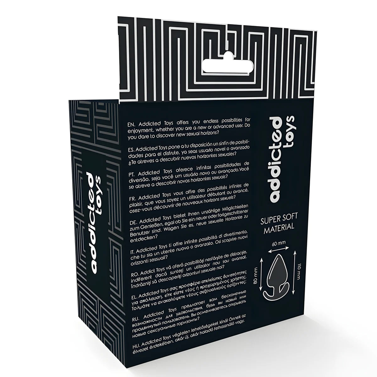 addicted toys bouchon anal 11 cm