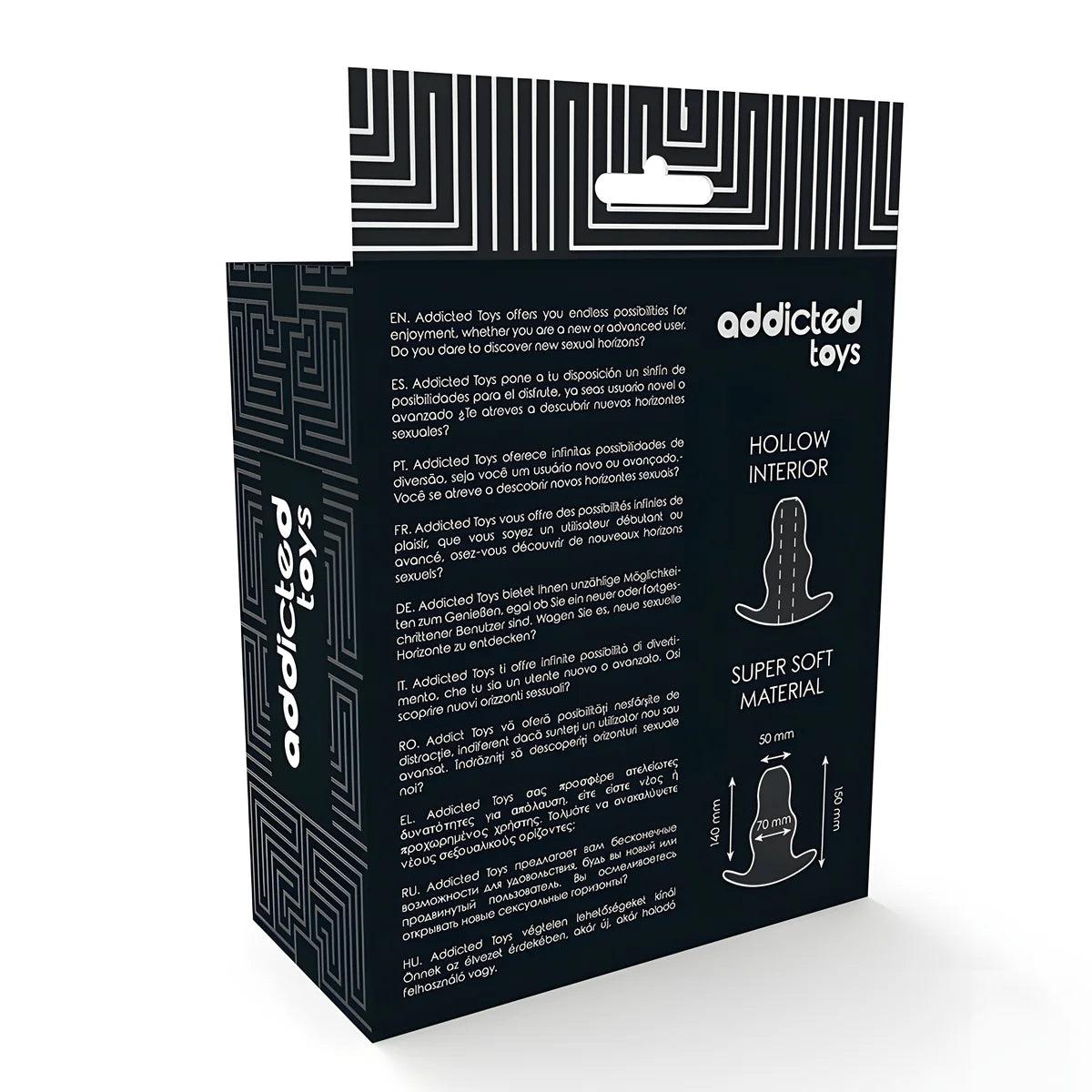 addicted toys grand dilatateur anal 15 cm transparent