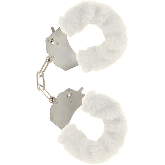 toyjoy manchettes furry fun bondage blanc