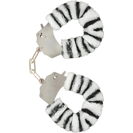 toyjoy manchettes furry fun bondage zebre