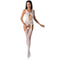 passion femme bs057 bodystocking blanc taille unique