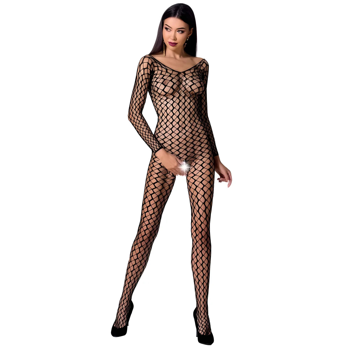 passion femme bs068 bodystocking noir taille unique